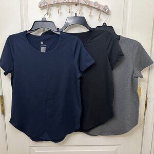 3 All in Motion Short Sleeve Crew Neck Athleisure Gym T-Shirt Size Small Bundle